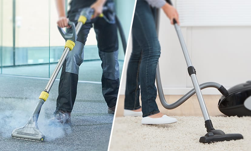 The floor covering Carpet cleaning